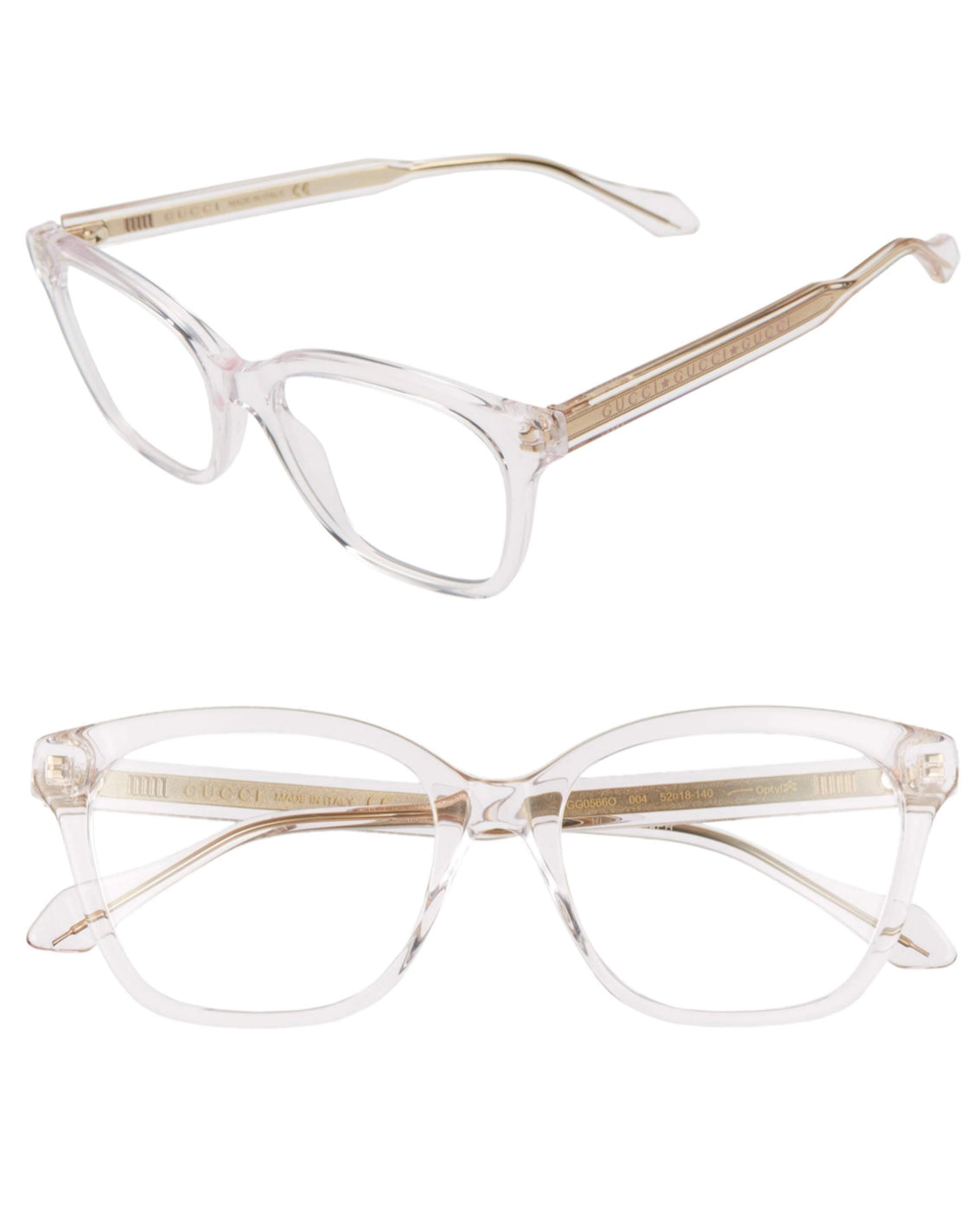 Gucci glasses clear frame Clearance